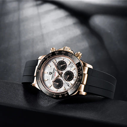 Relojes de cuarzo V2 PAGANI DESIGN de 40mm para hombre, cronógrafo Retro de zafiro, reloj resistente al agua de acero inoxidable, reloj Masculino