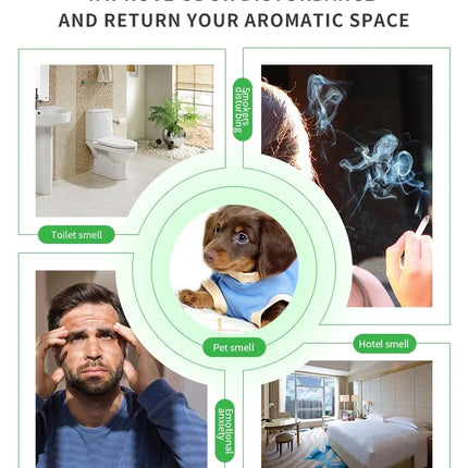 Difusor de Aroma de aceite esencial puro recargable, nebulizador de fragancia sin agua portátil USB de aire fresco para el hogar y la Oficina