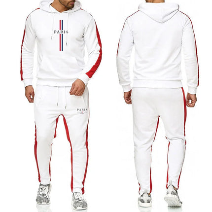 2025 última sudadera con capucha para hombre, conjunto de pantalones de chándal, sudadera deportiva informal, ropa de entrenamiento para otoño e invierno, trajes para correr, trajes para hombre