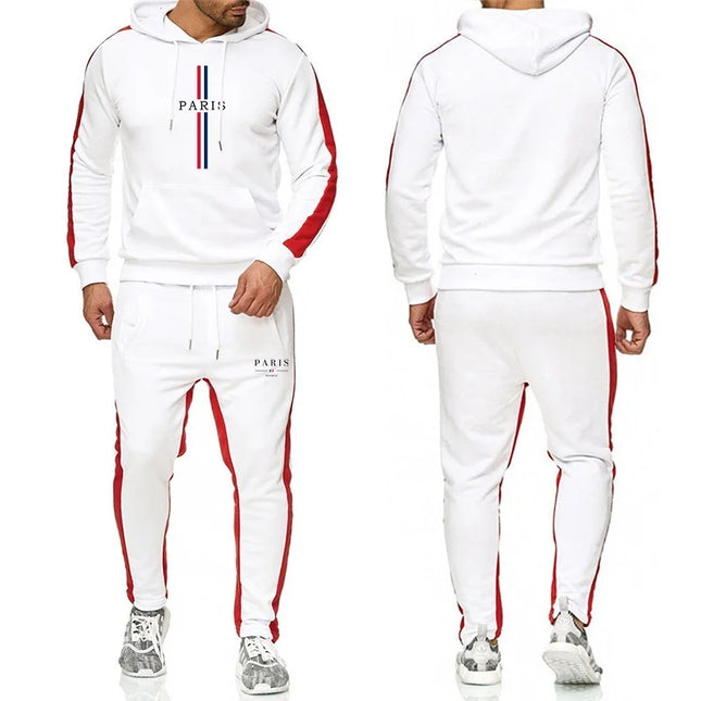 2025 última sudadera con capucha para hombre, conjunto de pantalones de chándal, sudadera deportiva informal, ropa de entrenamiento para otoño e invierno, trajes para correr, trajes para hombre