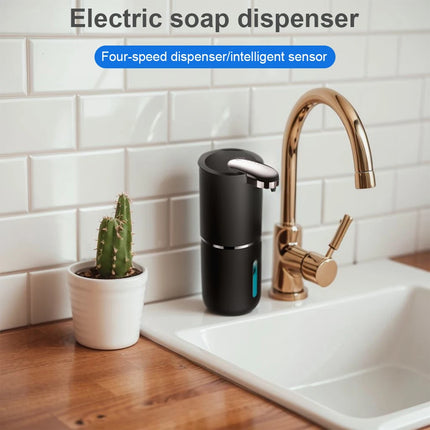 Dispensador Automático de Jabón sin Contacto de 380 ml – Sensor Infrarrojo y Carga USB para Baño y Cocina