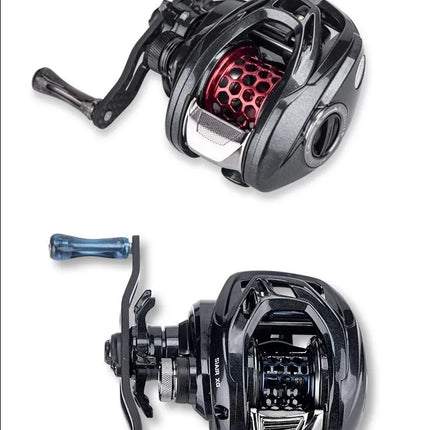 Haibo 25/23 nuevo ARISE AIR/ELITE AMC + carrete De Pesca De Baitcasting De fibra De carbono HandIe 11B + 1RB Carretilha De Pesca De fundición larga