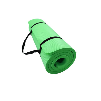 Estera de Yoga de 1CM de espesor, estera deportiva antideslizante para Fitness, estera de Yoga de espuma cómoda NBR para ejercicio, Yoga y Pilates, estera de gimnasia