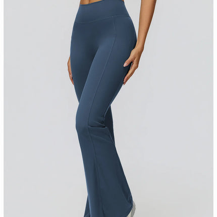 Bell-bottoms Pantalones de yoga con corte de bota de talle alto para mujer Leggings acampanados para entrenamiento y ropa casual Ropa deportiva cómoda y elegante