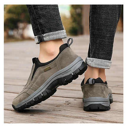 Zapatos deportivos informales antideslizantes para hombre, zapatos de senderismo resistentes al desgaste, zapatos planos cómodos para caminar a la moda para exteriores 2025, para hombre