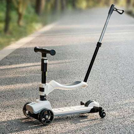 Cochecito de bebé 4 en 1, Scooter, coche yo-yo plegable para bebé de 2 a 7 años, puede sentarse y montar, carrito multifuncional para niños