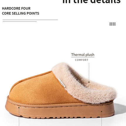 Zapatillas mullidas para mujer para otoño invierno interior EVA suela gruesa antideslizante cálido zapatos de casa Unisex