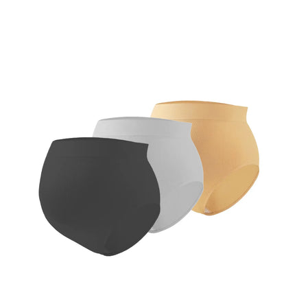 3 uds nueva ropa interior transpirable y cómoda de cintura alta para mujeres embarazadas sin costuras y ajustadas