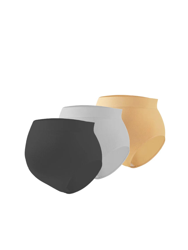 3 uds nueva ropa interior transpirable y cómoda de cintura alta para mujeres embarazadas sin costuras y ajustadas