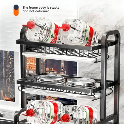 Nuevo Estante Escurridor de Platos de 2 Niveles – Compacto, Antióxido y con Soporte para Utensilios