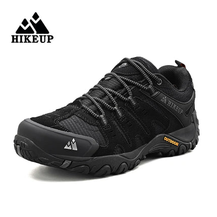 Zapatos de senderismo HIKEUP para hombre, zapatos de exterior de piel de ante, zapatillas tácticas resistentes al desgaste para senderismo, caminar y cazar