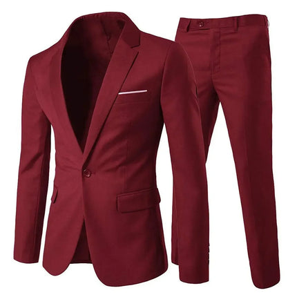 Trajes elegantes para hombre para boda, 3 piezas, 2 conjuntos de chaquetas, chaleco, pantalones, Blazers, traje clásico de negocios, traje Formal completo 2024