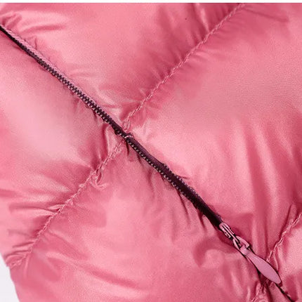 Haze Blue Chaqueta larga liviana para mujer, abrigo de manga larga con capucha, talla asiática M-7XL, Parkas disponibles en rojo, negro, azul y morado