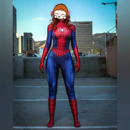 Mujer niñas PS4 juego Spiderman superhéroe Cosplay disfraz Halloween mono Zentai traje adulto mono