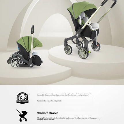 Cochecito de bebé multifuncional 4 en 1, carrito Convertible para recién nacido, asiento de seguridad, Combo, cochecito de bebé plegable