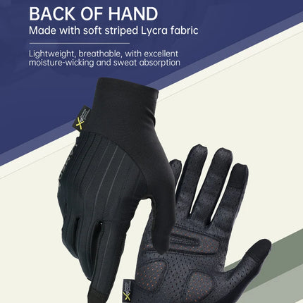 LAMEDA guantes de ciclismo para hombre, almohadilla XRD, pantalla táctil, guantes de dedo completo para bicicleta de carretera, guantes de primavera para MTB, accesorios transpirables para bicicleta