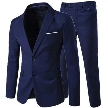 Trajes elegantes para hombre para boda, 3 piezas, 2 conjuntos de chaquetas, chaleco, pantalones, Blazers, traje clásico de negocios, traje Formal completo 2024