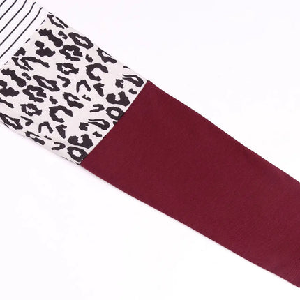 Blusa de lactancia de manga larga de maternidad para mujer, Tops de Color Patchwork para lactancia