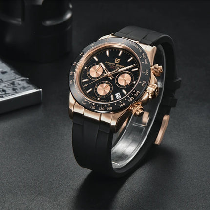 Relojes de cuarzo V2 PAGANI DESIGN de 40mm para hombre, cronógrafo Retro de zafiro, reloj resistente al agua de acero inoxidable, reloj Masculino