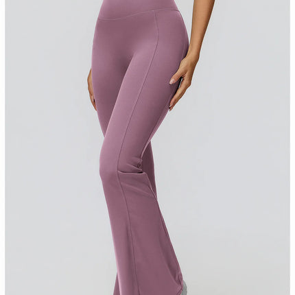 Bell-bottoms Pantalones de yoga con corte de bota de talle alto para mujer Leggings acampanados para entrenamiento y ropa casual Ropa deportiva cómoda y elegante