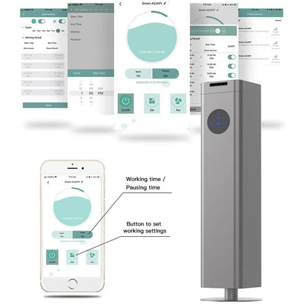 Máquina difusora de Aroma inteligente con WIFI y Bluetooth, difusor de fragancias de aceites esenciales de 1500ML, ambientador para el hogar, Oasis eléctrica para hoteles
