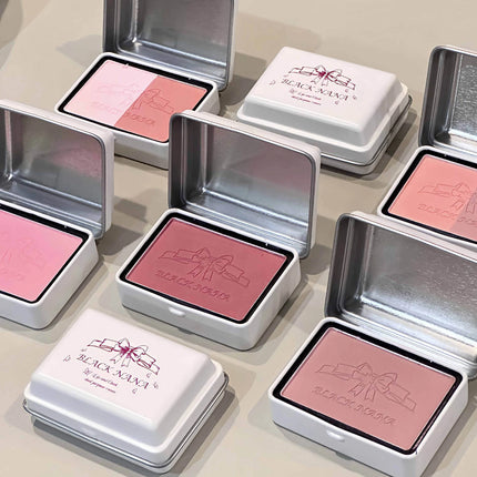 Rubor de niebla suave con forma de corazón francés, baja saturación, puro deseo, maquillaje coreano, maquillaje, rouge, maquillaje