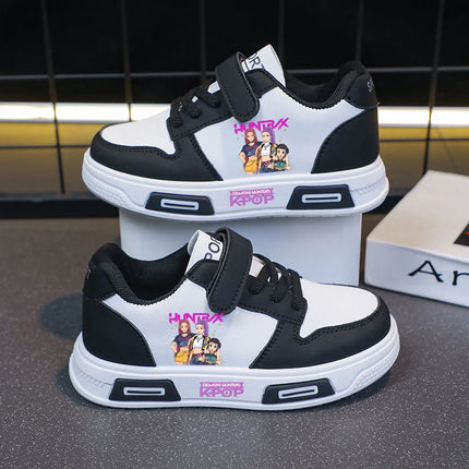 KPop Demon Hunters zapatillas de deporte informales para niños, zapatos deportivos para niñas, zapatos para correr de baloncesto para estudiantes de dibujos animados, zapatos de tenis para niños, regalos