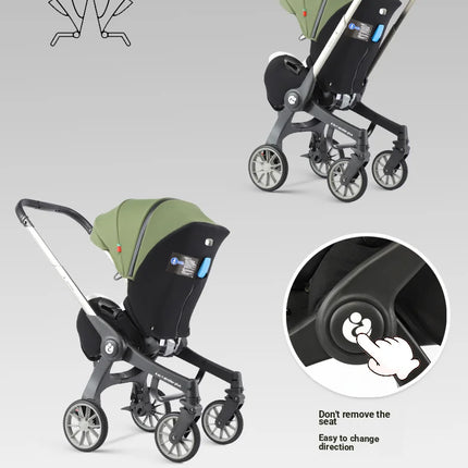 Cochecito de bebé multifuncional 4 en 1, carrito Convertible para recién nacido, asiento de seguridad, Combo, cochecito de bebé plegable