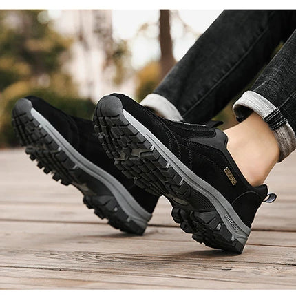Zapatos deportivos informales antideslizantes para hombre, zapatos de senderismo resistentes al desgaste, zapatos planos cómodos para caminar a la moda para exteriores 2025, para hombre