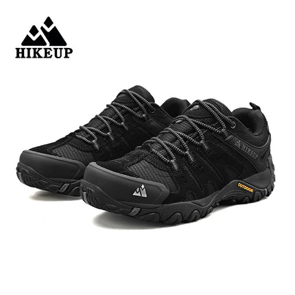 Zapatos de senderismo HIKEUP para hombre, zapatos de exterior de piel de ante, zapatillas tácticas resistentes al desgaste para senderismo, caminar y cazar