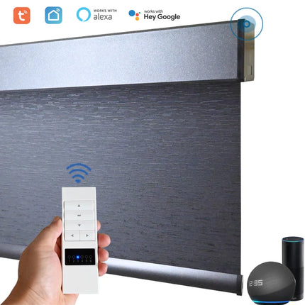 SmartMatters persianas opacas inalámbricas motorizadas para Windows Smart Zigbee Wifi Tuya Alexa Google Home Compatible
