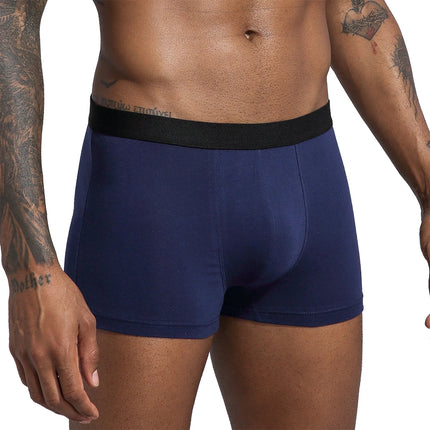 Paquete de 6 uds. De bragas 2024 para hombre, ropa interior de algodón, Boxer y calzoncillos de marca para hombre, conjunto de lujo, pantalones cortos, Kit antideslizante