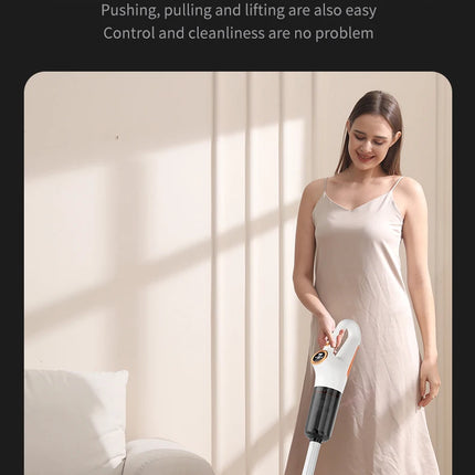 Aspirador inalámbrico: filtro Hepa húmedo y seco, tiempo de ejecución de 30 minutos, 180 °   Aspirador de varilla flexible, aspirador de mano para el hogar