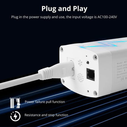 Zemismart-Motor de cortina inteligente Matter Over Thread, aplicación de Google Home, Control automático de sistema de cortina