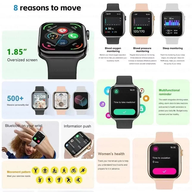 Nuevo 2025 Original para Apple Watch 10 reloj inteligente hombres temperatura corporal Bluetooth llamada NFC GPS deportes mujeres SmartWatch para Apple