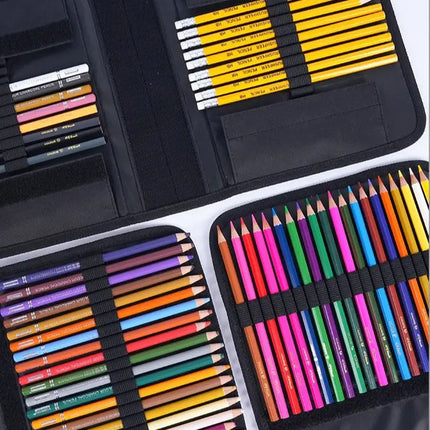 Estuche para Lápices de Mano de 200 Agujeros – Lápices de Dibujo Coloridos para Artistas y Estudiantes