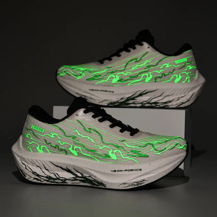 Zapatillas de correr con placa de carbono MIX 5,0 para hombres y mujeres, zapatillas de entrenamiento de absorción de impacto con rebote estable para carreras de maratón