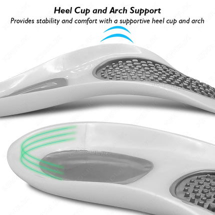 UAPKME-medias plantillas ortopédicas para zapatos, masajeador de pies extraíble, almohadilla para zapatos, alivia el dolor del arco del pie, accesorios para el cuidado de los pies, 1 Juego