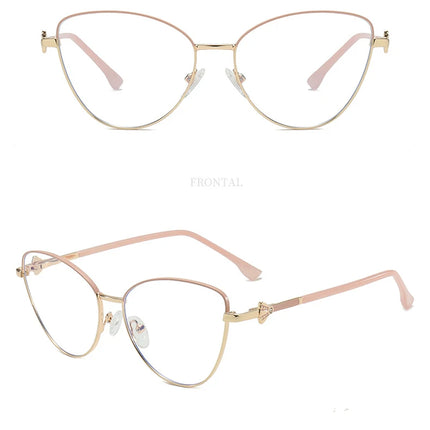 VICKY, nueva moda, Simple, ojo de gato, diseño de marco personalizado, gafas de lectura antiluz azul para mujer, prescripción personalizable