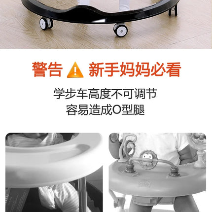 Andador para bebé, anti-piernas, multifuncional, anticaída, antivuelco, para niña, niño, caminar, puede sentarse en el carrito en forma de U