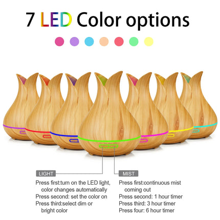 Humidificador de aire inteligente WiFi, difusor de aceites esenciales de 400ml, humidificadores de aire ultrasónicos para aromaterapia, pulverizador de niebla fría, Humidificador