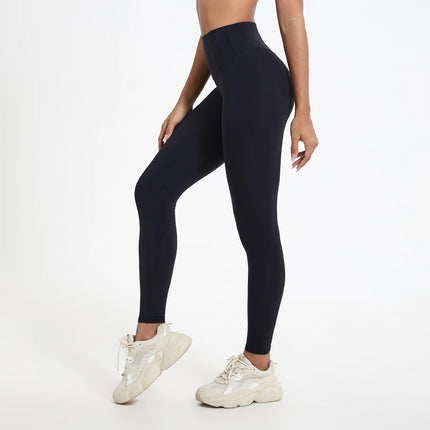 Hearuisavy-mallas de cintura alta de telas súper suaves, pantalones de Yoga para gimnasio de secado rápido, mallas de entrenamiento para correr, mallas deportivas de realce para mujer