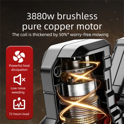 Cortacésped agrícola multifuncional, cortacésped eléctrico, máquina de deshierbe con batería de litio recargable para el hogar pequeño