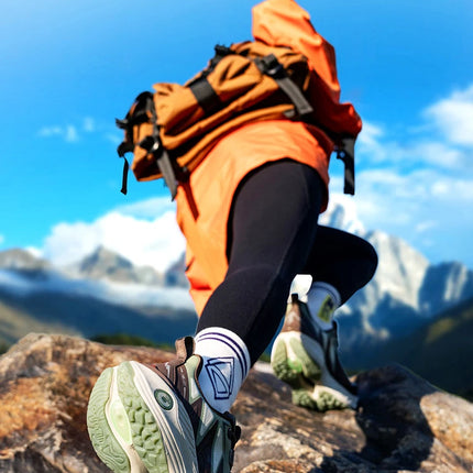 ONEMIX, zapatillas para correr de montaña para hombre, zapatillas de deporte de cuero antideslizantes usables, zapatillas deportivas estables todoterreno, zapatillas para caminar al aire libre