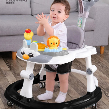 Andadores de bebé plegables LazyChild con rueda Universal, andador multifunción antideslizante y antideslizante, carrito de mano, andador de inicio de aprendizaje