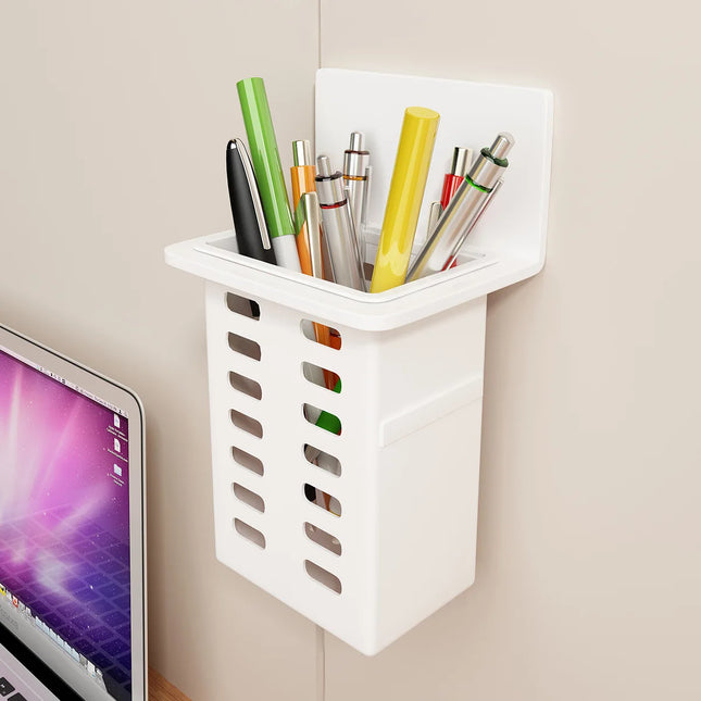 Desagüe de pasta de dientes montado en la pared y estante de almacenamiento de cepillos de dientes para suministros de baño, habitación, sala de estar, almacenamiento multifuncional, 1-3 uds.