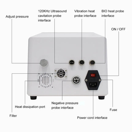 AOKO 120K vacío 5D cavitación ultrasónica quema grasa eliminación de celulitis cuerpo adelgazamiento forma masaje explosión máquina multifunción