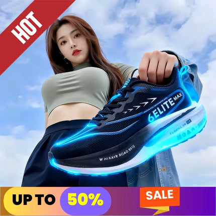 Zapatillas fluorescentes para correr CarbonBoard Marathon, deportivas para hombre, transpirables, cómodas zapatillas deportivas para mujer, suaves y resistentes al desgaste