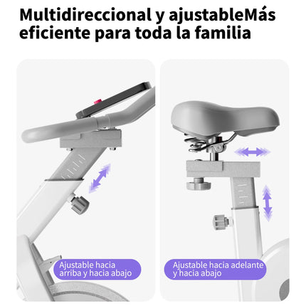 Bicicleta Spinning Bicicleta Estática De Casa Ultrasilenciosa Para Ejercicio En Interiores, Equipo Deportivo De Entrenamiento, Carga Máxima De 120kg, Bicicleta Con Volante Estacionario Para Fitness Con
