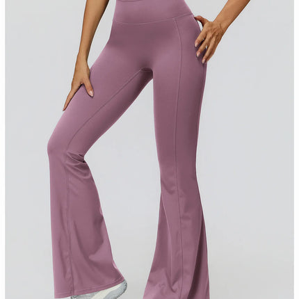 Bell-bottoms Pantalones de yoga con corte de bota de talle alto para mujer Leggings acampanados para entrenamiento y ropa casual Ropa deportiva cómoda y elegante